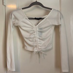 NWT pretty Little Thing white top